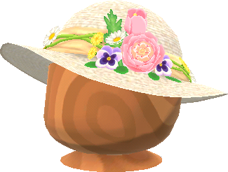 floral sun hat