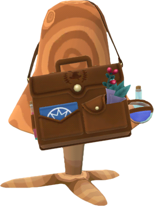 mochila mágica marrón