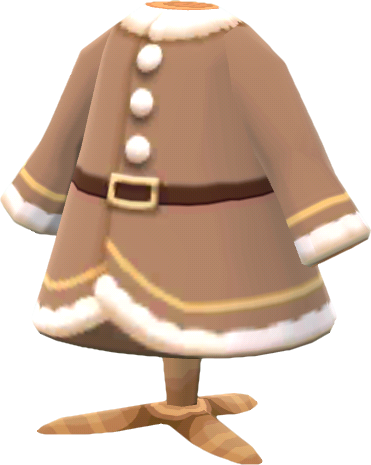 abrigo festivo marrón
