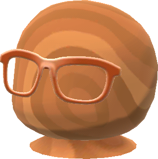 gafa de pasta marrón