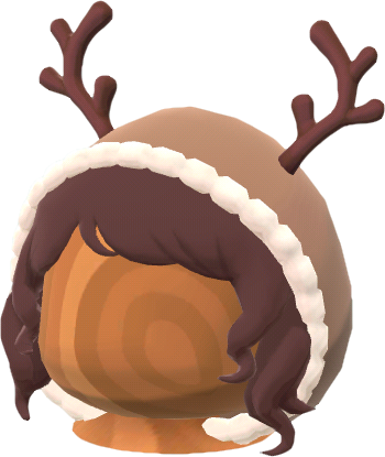 brown reindeer hood A