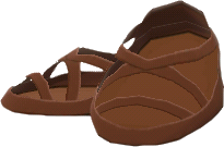 sandalias tiras marrones