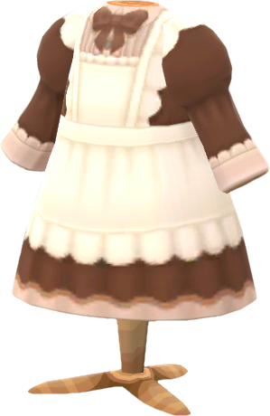 fancy cocoa apron dress