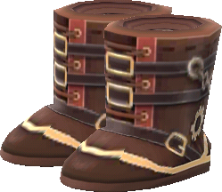 bota steampunk marrón