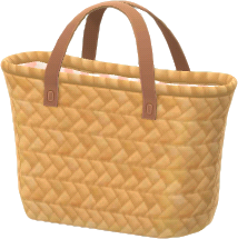 dark wicker bag