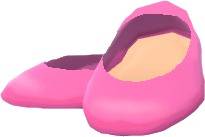 zapatos planos rosas