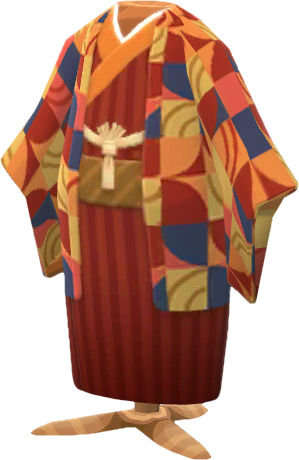 kimono vistoso ámbar