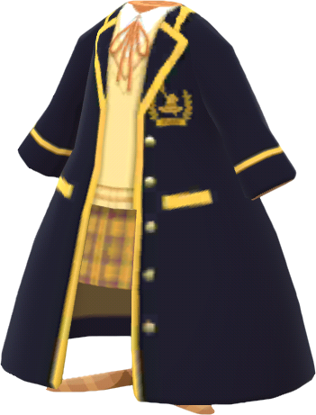 yellow kilt uniform set