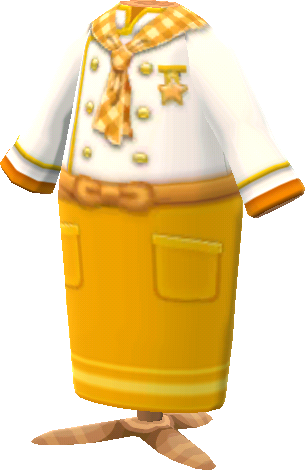 uniforme chef amarillo