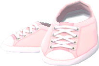 pink low-top sneakers