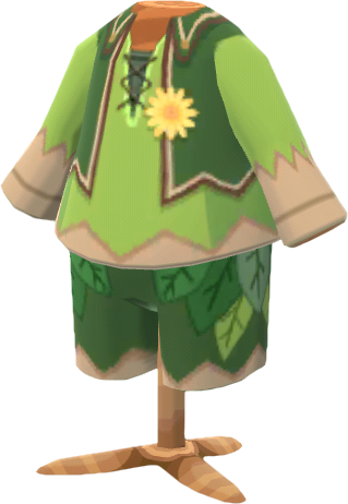 traje de elfo verde