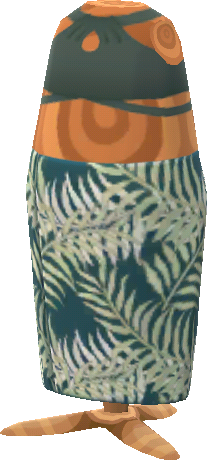 green fern sarong