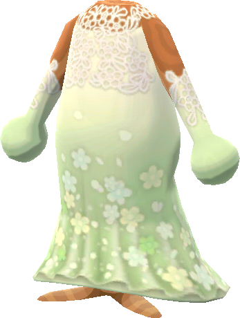 green mermaid gown