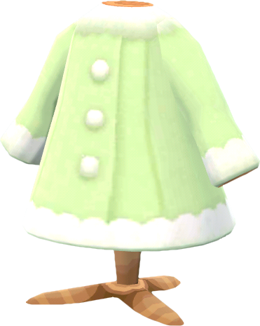 green snowball coat