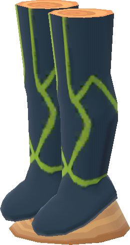 green highlight leggings