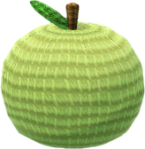 manzana de lana verde