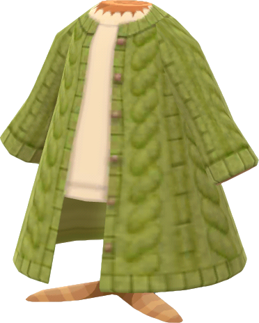 cardigan morbido verde