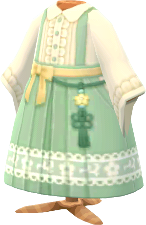 green miko-overall dress