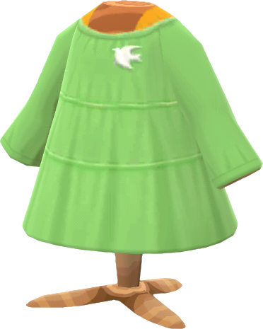 green bird-emblem tunic