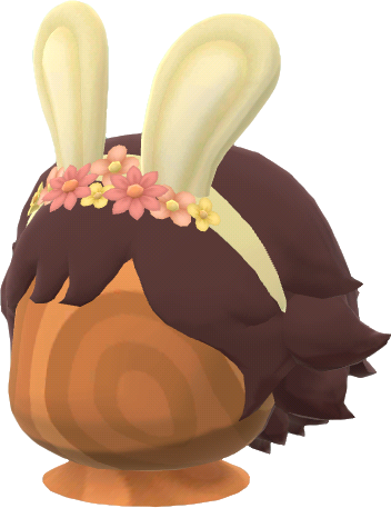 short yellow-bunny wig