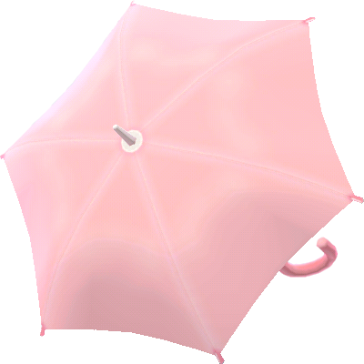 paraguas rosa pastel