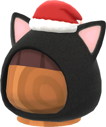 black festive-cat hood