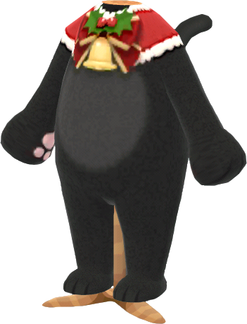 black festive-cat outfit