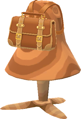 mochila clásica marrón