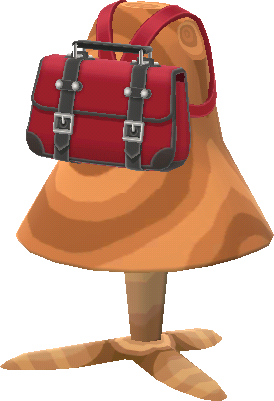 mochila clásica roja