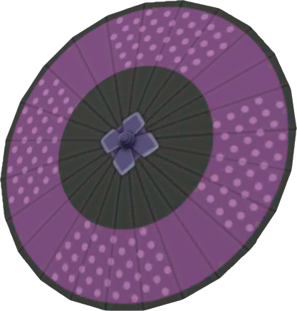 圓點圖案日式紙傘‧紫色
