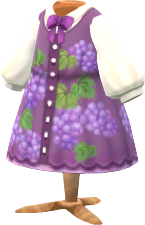 vestido uvas morado