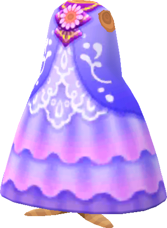 vestido de baile violeta