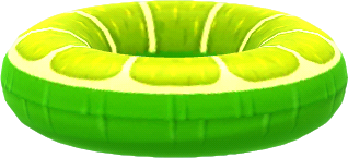 lime tube floatie