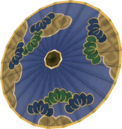 松樹圖案日式紙傘‧深藍色