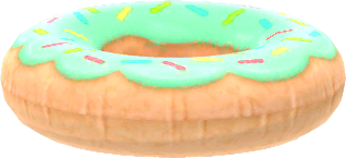 mint-chip donut floatie