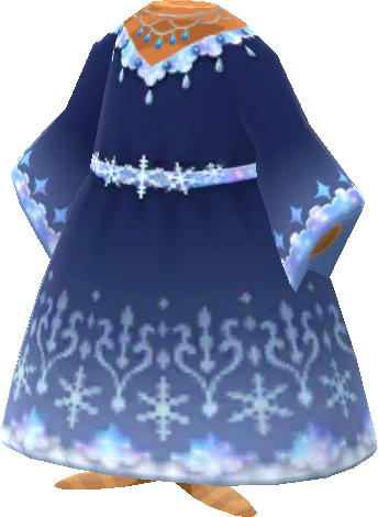 robe gala d'hiver bleue