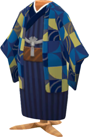 kimono vistoso zafiro