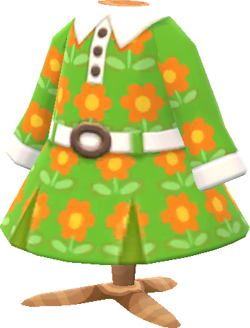 groovy green dress