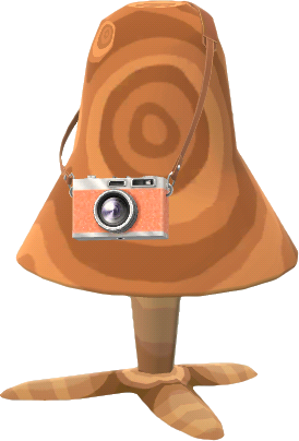 cámara colgada naranja