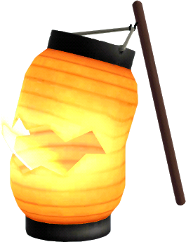 orange ghost lantern