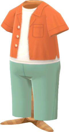 breezy orange outfit