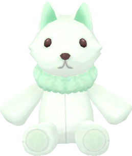 peluche renard polaire à tenir