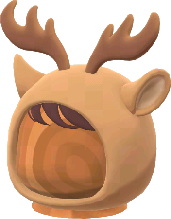 tan reindeer hood