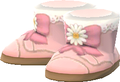 蝴蝶結短靴‧粉紅色