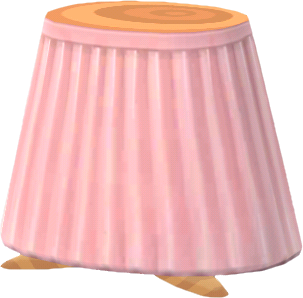 falda muselina rosa