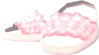 毛絨居家鞋‧粉紅色