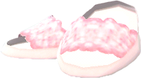 chaussons douillets roses