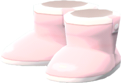 pink rubber rain boots