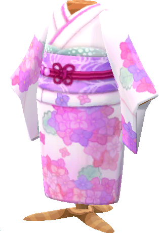 kimono hortensia rosa