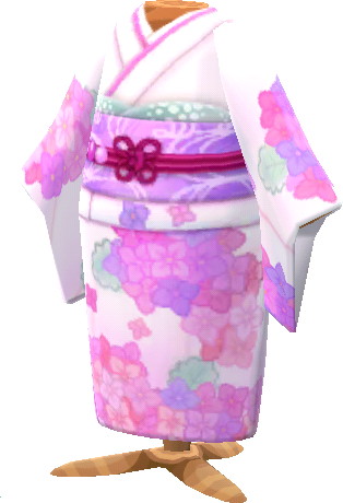 kimono ortensie rosa